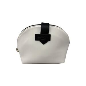 Diptyque X Qatar Airlines White Cosmetic Zip Around Small Travel Bag